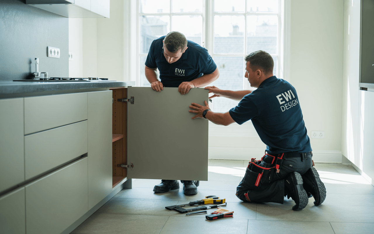 kitchen fitters installing kitchen Welling