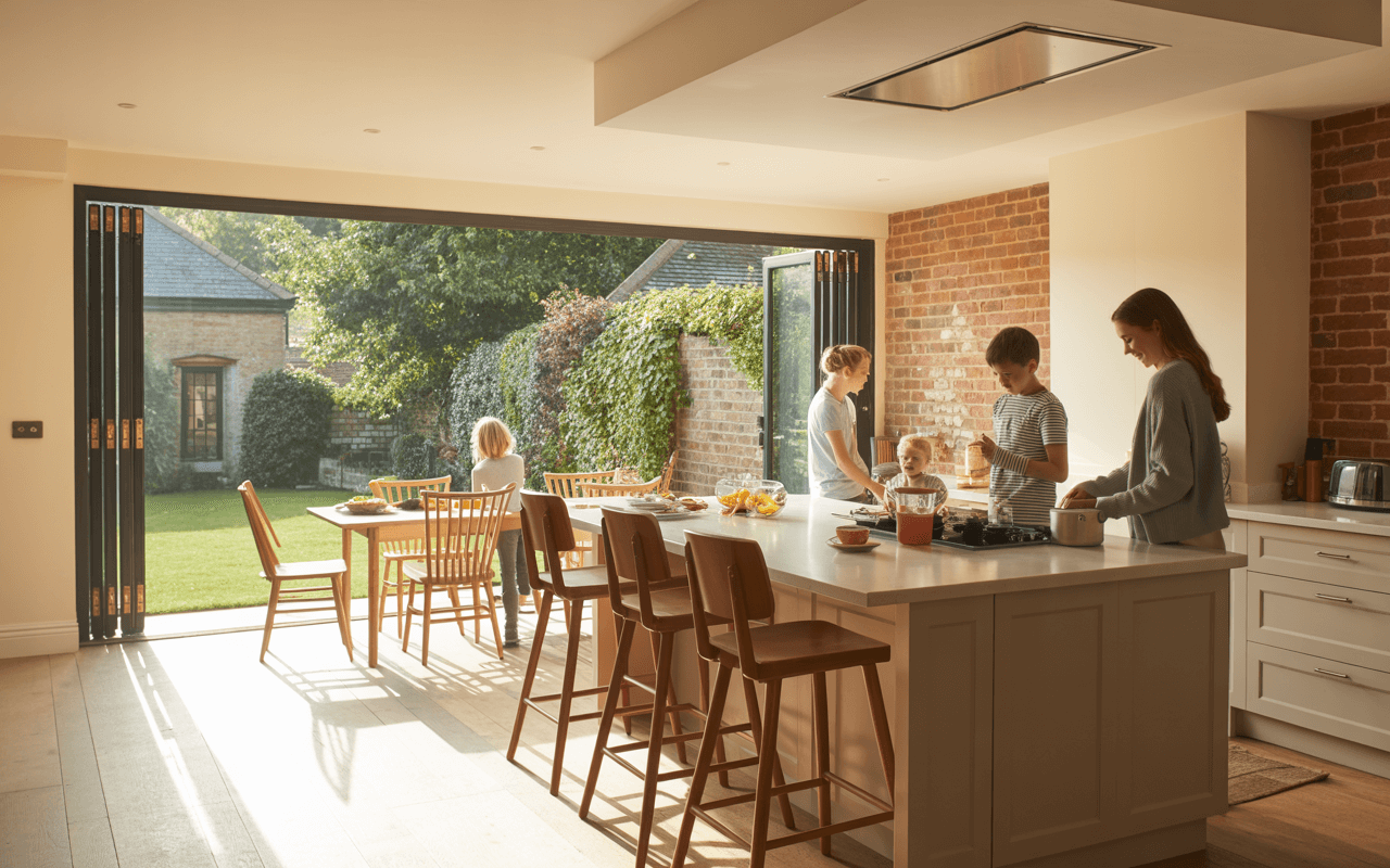 open plan kitchen extension Welling