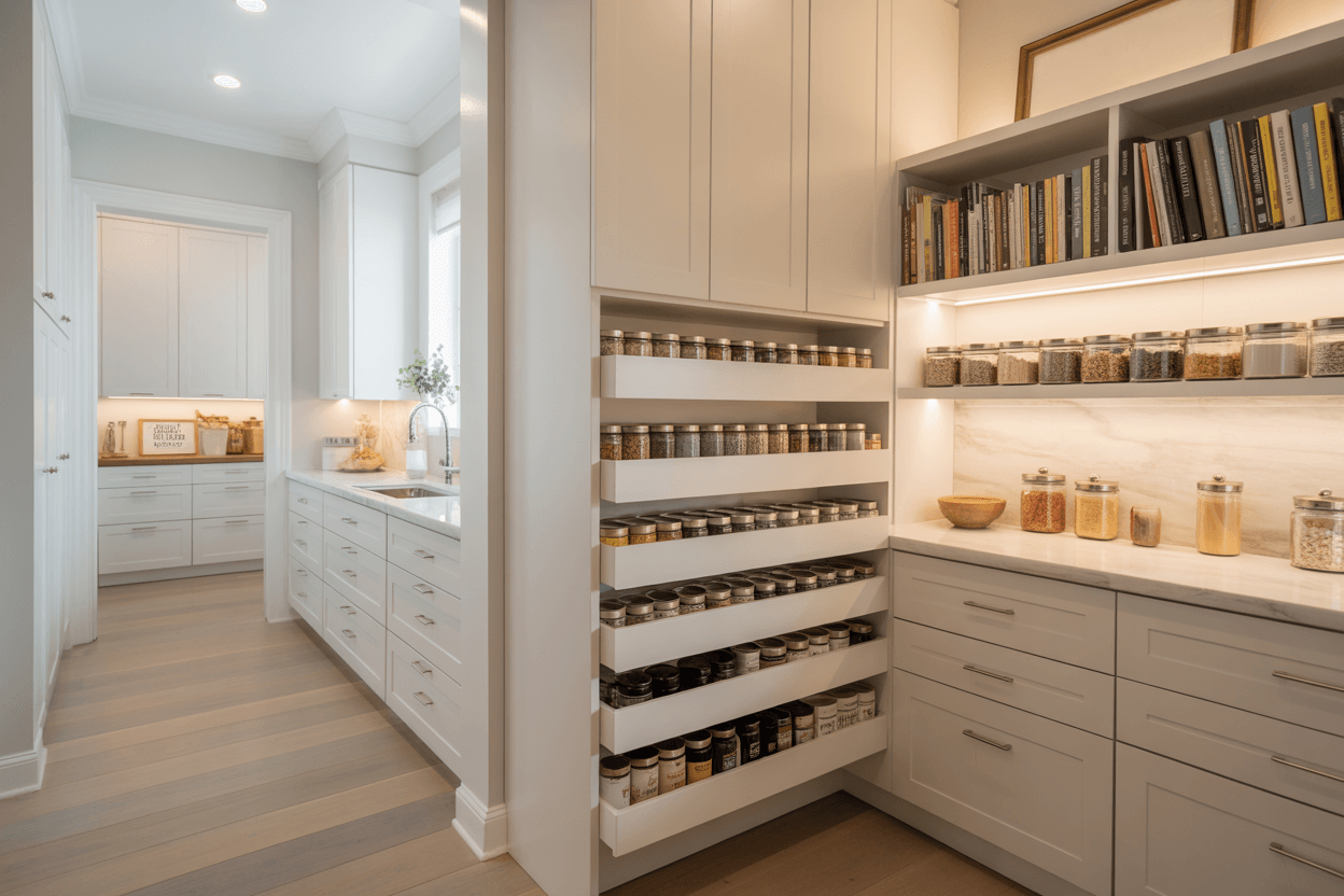 fitted pantry and utility room cabinets welling