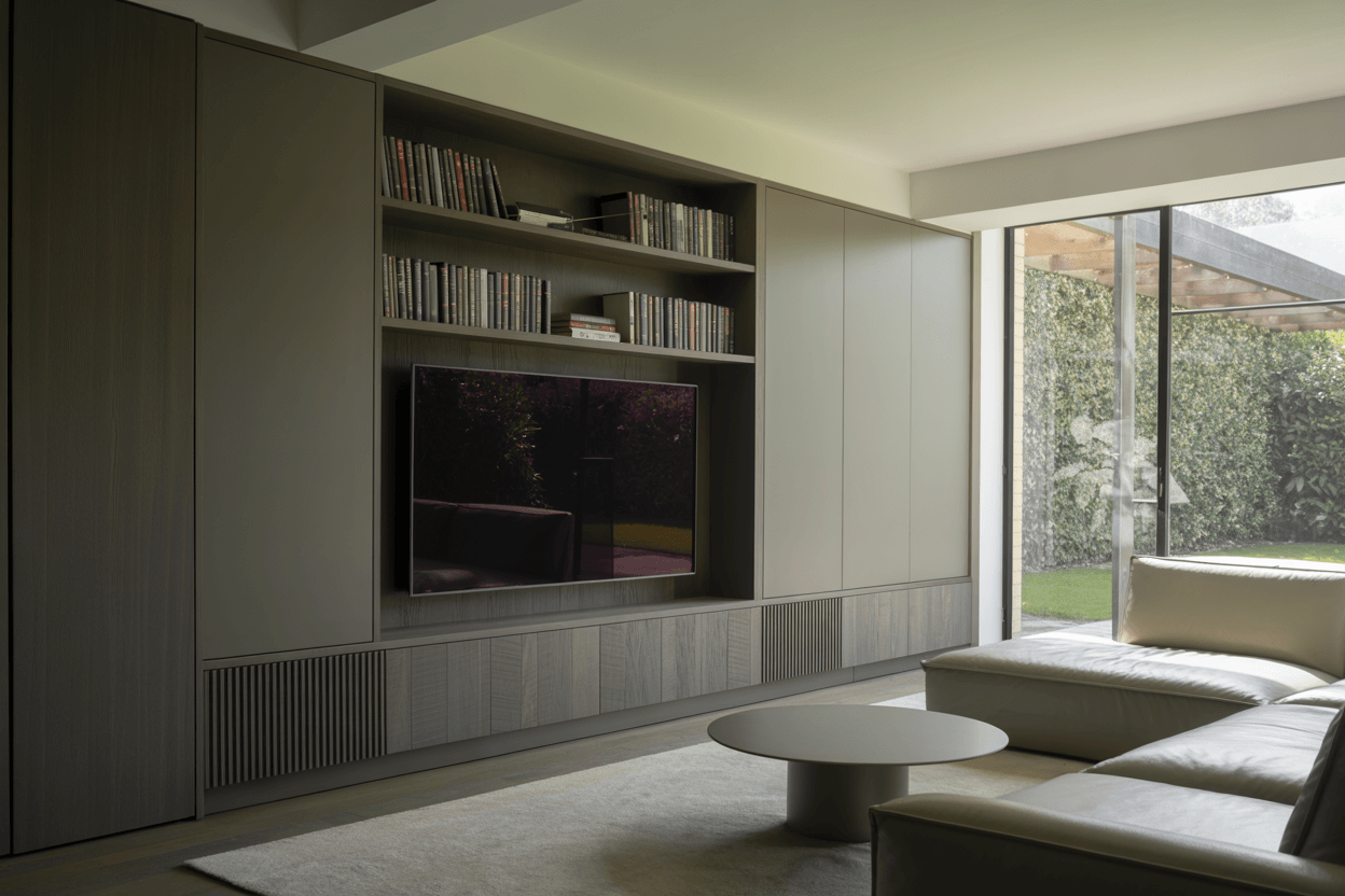 fitted living room entertainment unit in welling