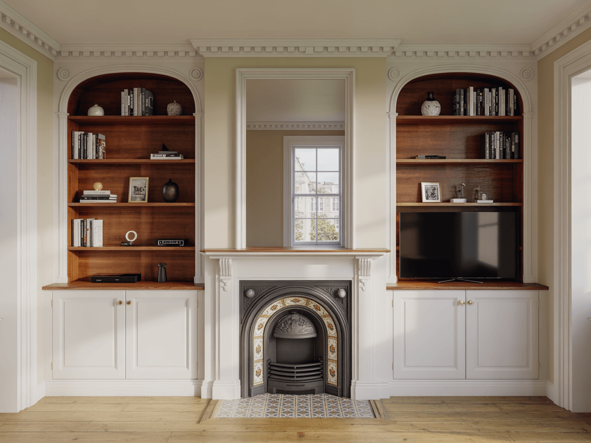 Alcove Shelving and Living Room Units Eltham Victorian Home