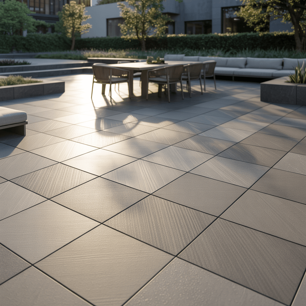Outdoor Porcelain Patio Tiling Blackheath Textured Anti Slip Installation Outdoor Porcelain Patio Tiling Blackheath Textured Anti Slip Installation