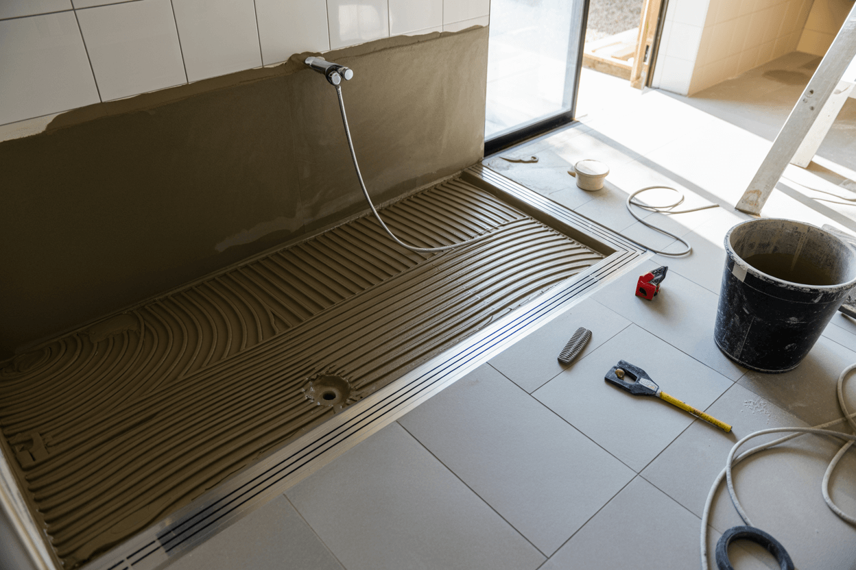 Bathroom Wet Room Tiling Installation Eltham Waterproof Tanked System
