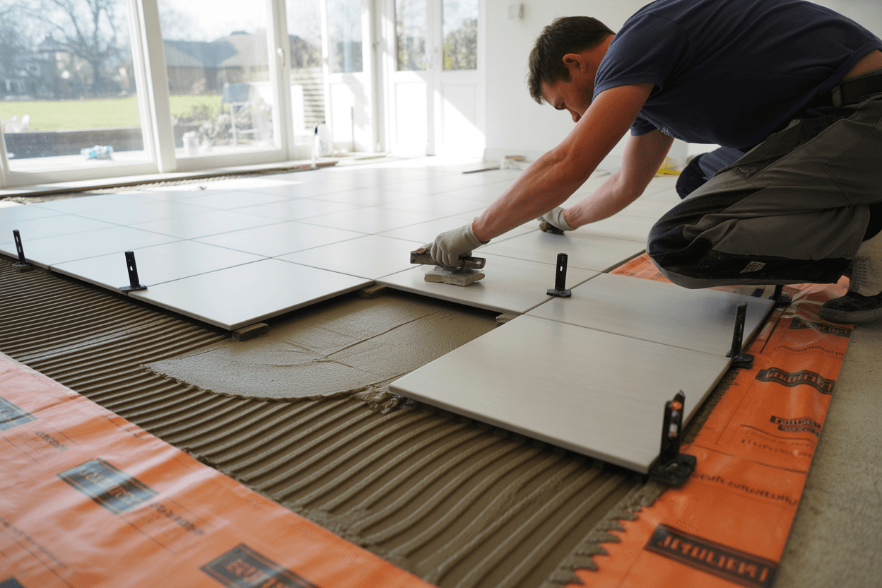 Large Format Porcelain Floor Tiling Eltham Extension Decoupling System